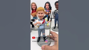 Customizable Bobblehead Person and Pets#pet #custom #shorts #bobbleheads #bobblegifts
