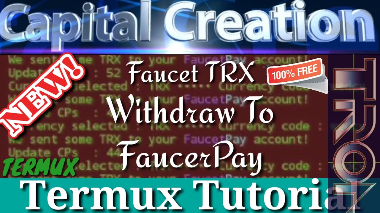 Termux Tutorial - Multi Coin Faucet || Instent Withdraw To FaucetPay ...