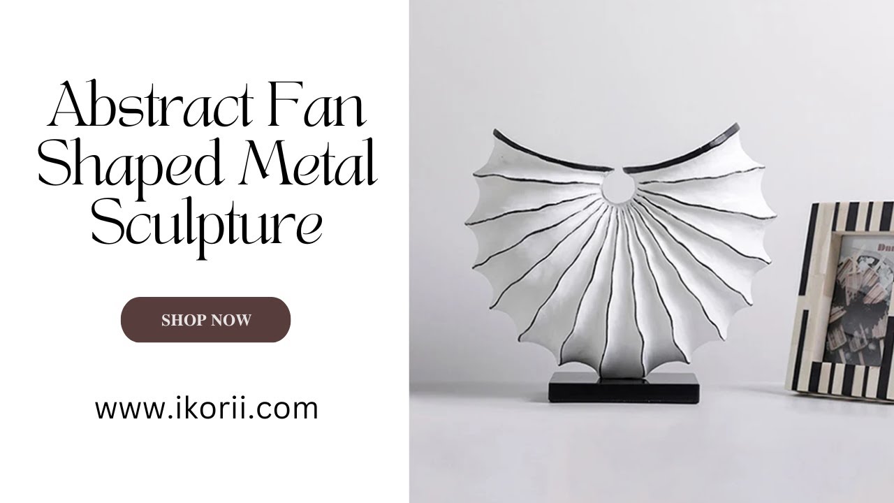 Abstract Fan Shaped Metal Sculpture - YouTube