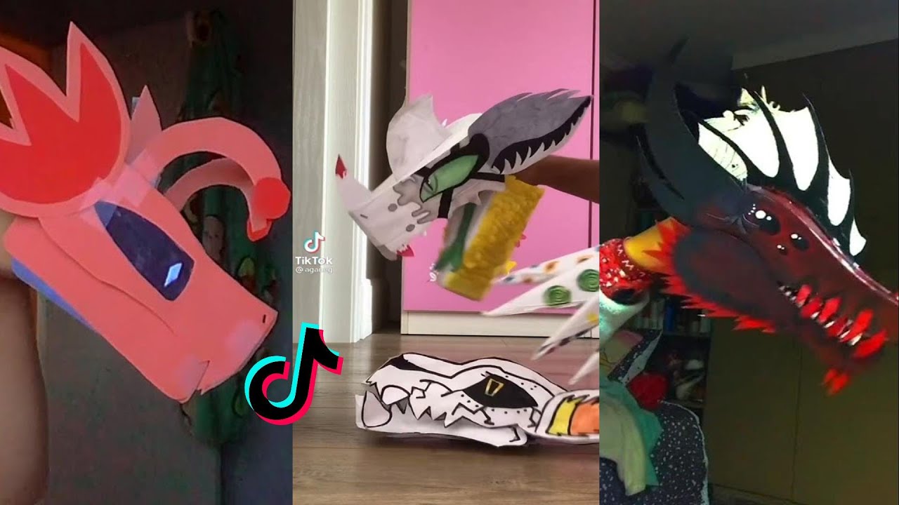 Dragon Puppet Crafts Paper Dragon TikTok Compilation 66 YouTube