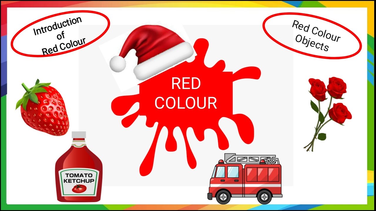 RED COLOUR For Kids Red Colour Objects YouTube