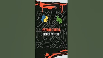 Drawing spider pattern  using  #Python Turtle #shorts