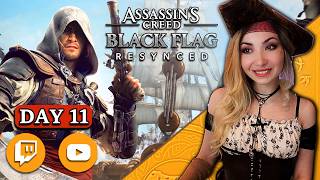 THE FINALE TODAY?🏴‍☠️ FIRST TIME PLAYING AC BLACK FLAG [HARD]  🦜 DAY 11:  Drops in Twitch