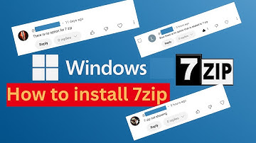 7zip is not showing in Windows PC - Video for Viewers Comment