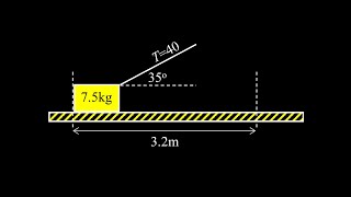 Block pulled at an angle with friction:  work energy theorem to find the final speed of a block.