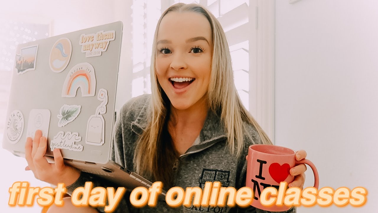 college vlog: first day of online classes