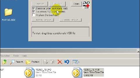 Fix VTS Tutorial to Repair Invalid DVD Navigation and Structure