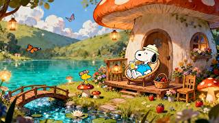 🍄 Snoopy's Happy Mushroom House 🍓 Soft Summer Lofi for Unwind, Study & Calm Down screenshot 4