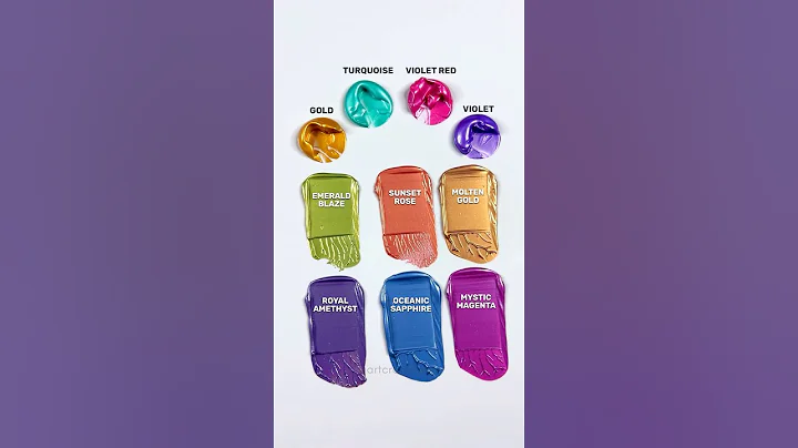 Watch These Metallic Colors Melt Into Magic! #colormixing #satisfying