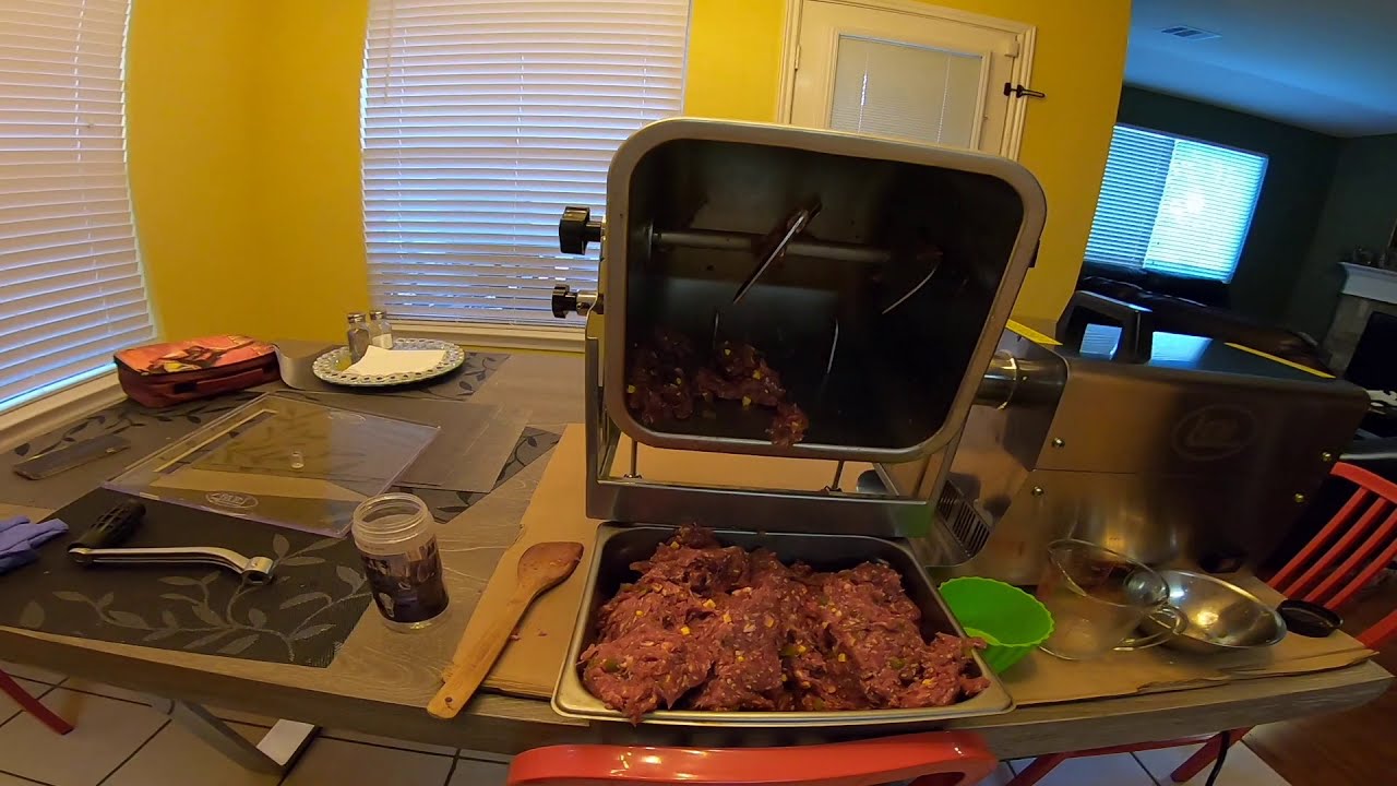 LEM 25 LB Meat Mixer - YouTube