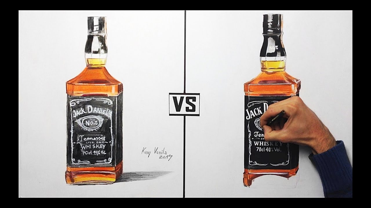 Art 2016 Jack Daniels No 7 whiskey bottle illustration png  PNGEgg