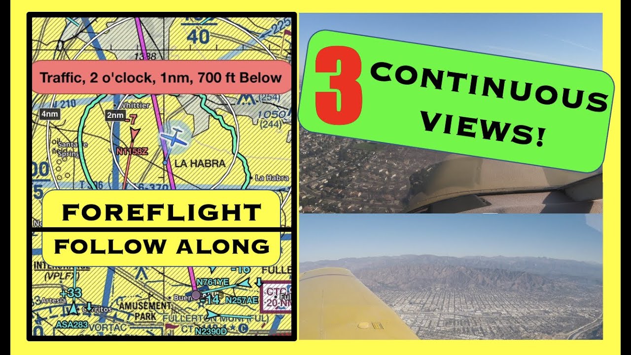 Van Nuys to Fullerton (KFUL) just FOREFLIGHT + ATC in a Piper Archer