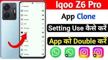 how to app clone setting on iqoo z6 pro | iqoo z6 pro app clone setting use kaise kare