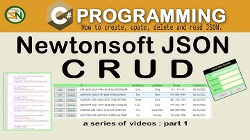 How to write WPF Application that perform CRUD Operations on JSON file. Insert, Update, Delete Json.