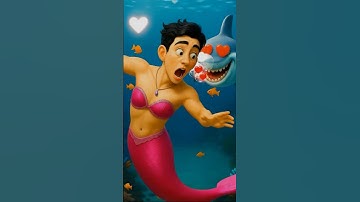 🧜🏻‍♂ Jinu ’s funny act of turning into a Mermaid  #kpop #funny #rumi #ai
