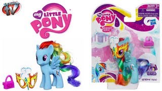 My Little Pony Crystal Princess Celebration Masquerade Rainbow Dash Toy Review, Hasbro