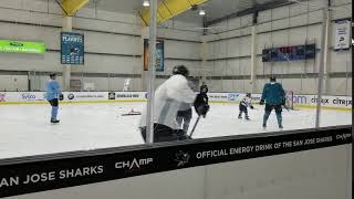 Pavelski & Son at Sharks Practice screenshot 5