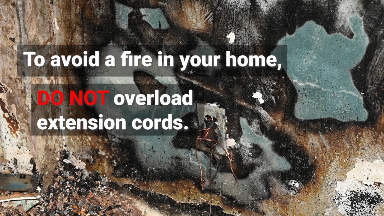 Overloading Extension Fire FDNY PSA: Overloaded extension cords can cause deadly fires - YouTube