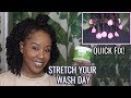 QUICK CURLY HAIRSTYLE TO STRETCH WASH DAY | NATURAL HAIR | TWIST AND CURL