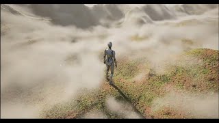 Fluid Ninja Live fog sims on a Voxel Plugin 2 Landscape
