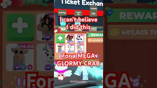 I’m going to miss my babies but the Mega Glormy Crab is so cute 🥰😪😹 #playadoptme