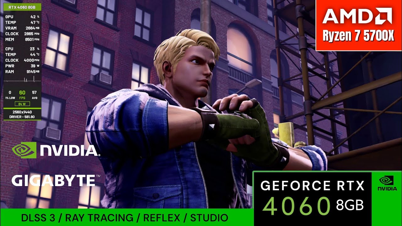 Double Dragon Revive : RTX 4060 8GB + RYZEN 7 5700X | High Settings | 1440pᴴᴰ