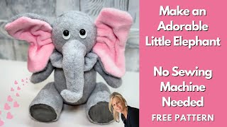 DIY An Adorable Little Elephant Plush - No Sewing Machine/Free Pattern by Patti J. Good 9,213 views 3 months ago 25 minutes