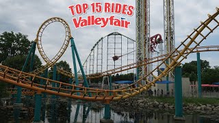 Top 15 Rides at Valleyfair