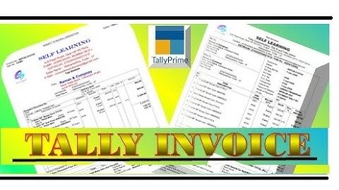 A4 Invoice ! tally prime invoice ! tally prime invoice format ! Tally Tdl,  Self Learning