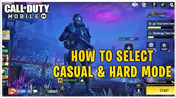 CODM ZOMBIES ! How To Select Undead Siege Casual & Undead Siege Hard Mode in COD MOBILE !