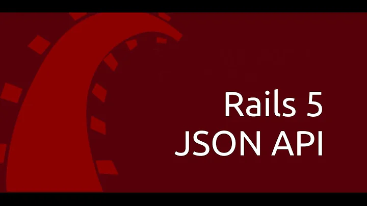Rails 5 JSON API with JSONAPI-resources