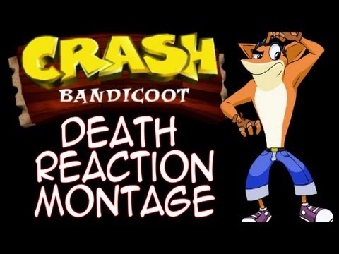 Crash Bandicoot funny death reaction montage - Crash Bandicoot funny death reaction montage