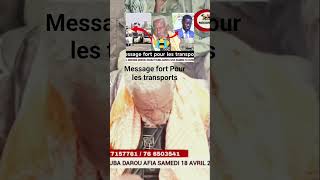 message fort Pour les transports