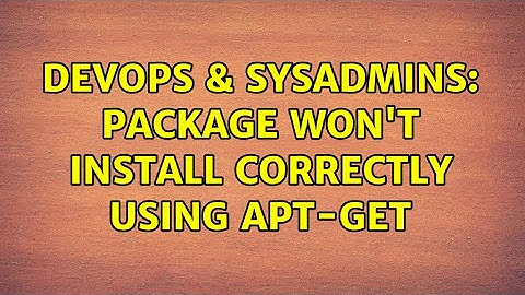 DevOps & SysAdmins: package won