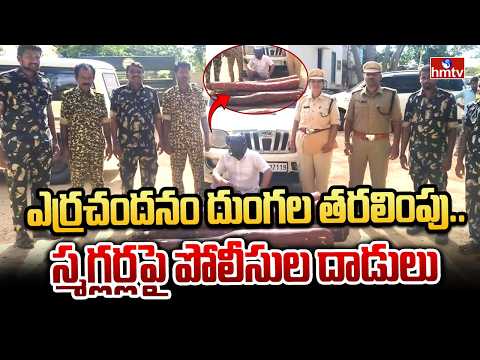 ఎర్రచందనం దుంగల తరలింపు.. స్మగ్లర్లపై పోలీసుల దాడులు | kadapa district | hmtv - HMTVNEWS