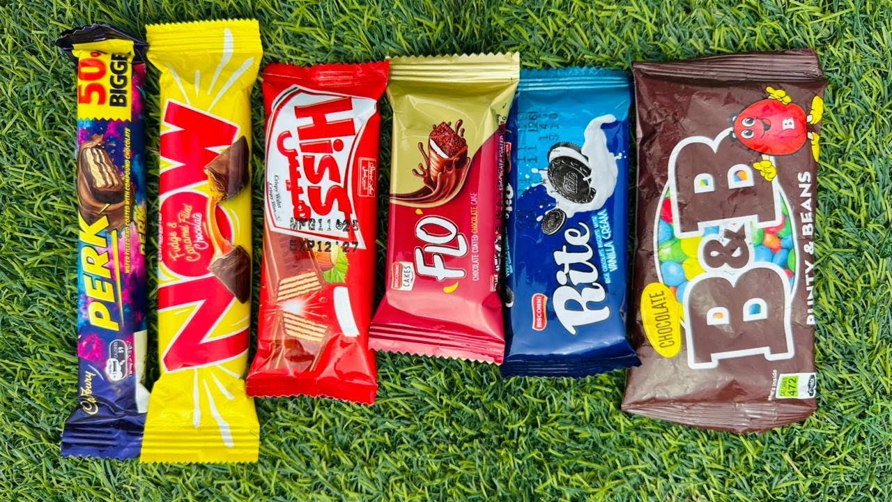 ASMR Most Popular Candys / some lots of colorful rainbow lollipop candy / unpacking chocolate eat