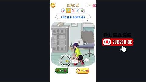 Tricky Quiz Brain Out Puzzle LEVEL 25 Find the locker key (ANSWER KEY) Gameplay Walkthrough