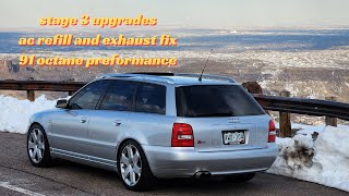 Stage 3 Audi S4: AC Refill, Exhaust Fix, and Troubleshooting Fan Issues