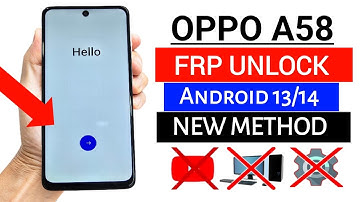 OPPO A38/ A58/ A59 5G : Google/ FRP Bypass (YouTube Not Working) New Method - Without PC 2026