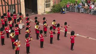 Guards at Windsor Castle play the national anthem to mark the 20th anniversary of the 9/11 attacks