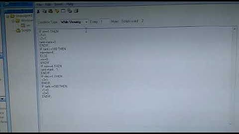 SCADA script of tank filling with low and high values