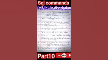 pdf link in discription #sql #job #sqlqueries #sqlcommands #shortsfeed #viralshort #viralreels #yt