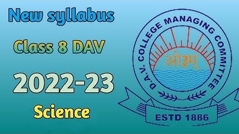 Class 8 syllabus DAV school ||DAV school syllabus class 8 science||Aman singh group @DAVGURU