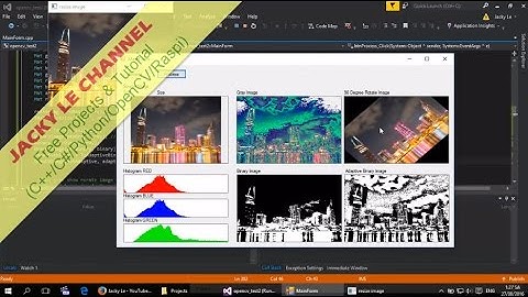 OpenCV Tutorial for Visual Studio 2015 - Tutorial 2 Basic image procesing by OpenCV with example
