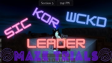 How to get Leader, Keeper of The Runner WCKD & Second In Command Rank at Maze Trials games in Roblox