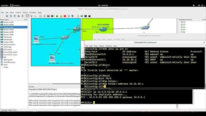 CCNA Tutorial: DHCP - different subnets and Router DHCP interface assignment