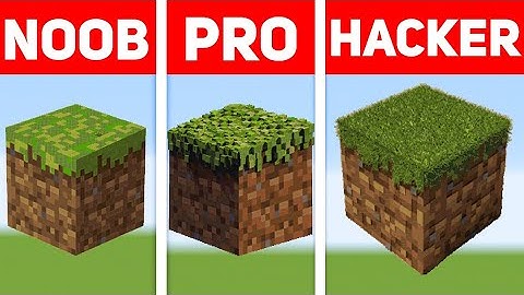 NOOB VS PRO VS HACKER Minecraft Pixel Art ✨ Grass Block