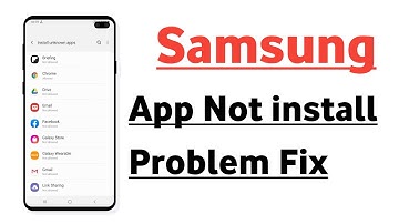 Samsung Application Not Install Problem Solve