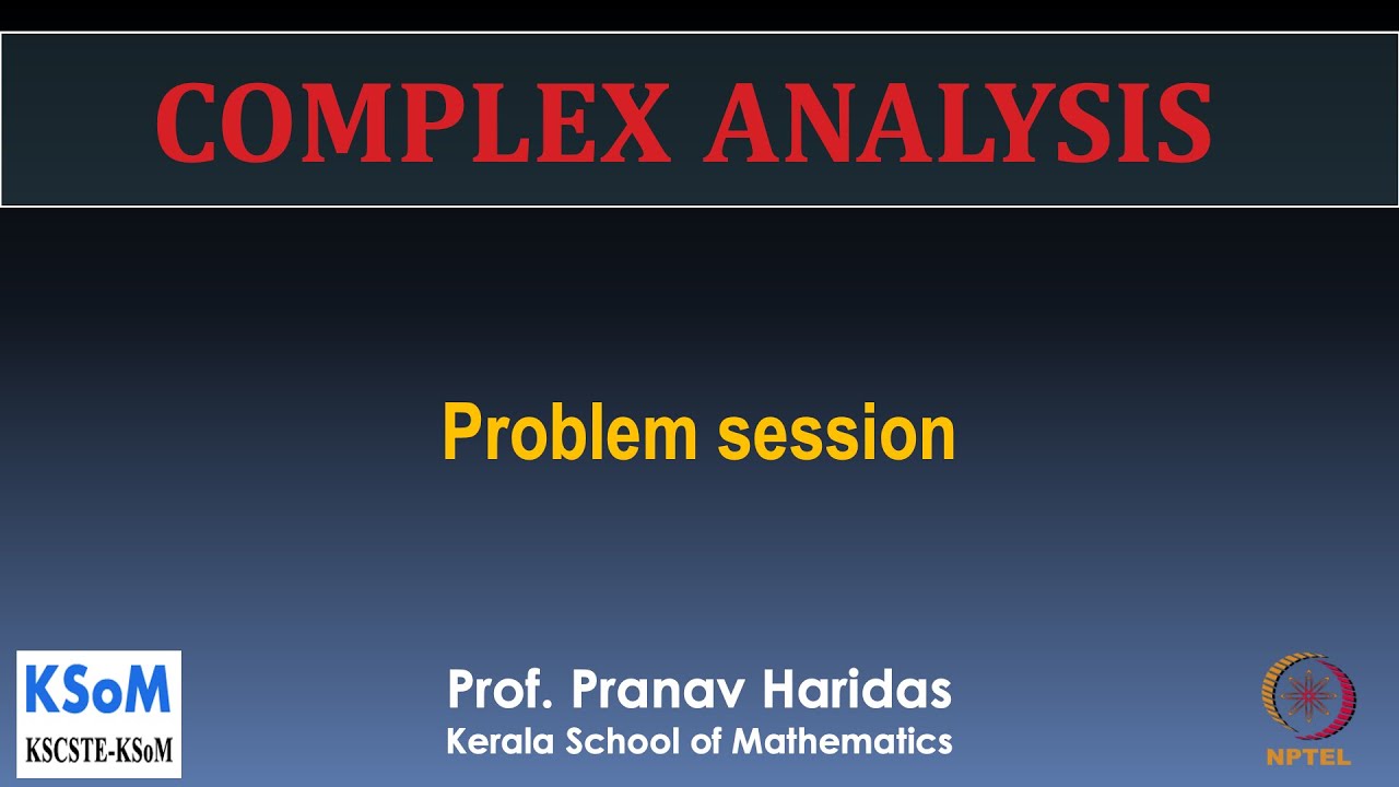 Lecture - 6.4 Problem session - YouTube