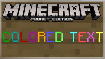 [0.15.3] Color Text On Minecraft PE